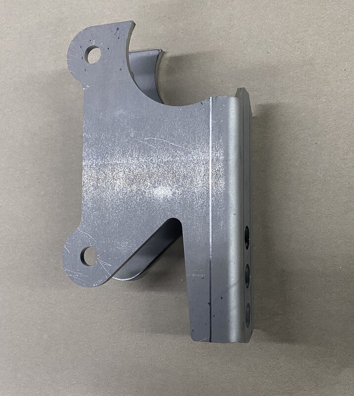 Lower coil over mounting hole 5-1/2" below axle tube.