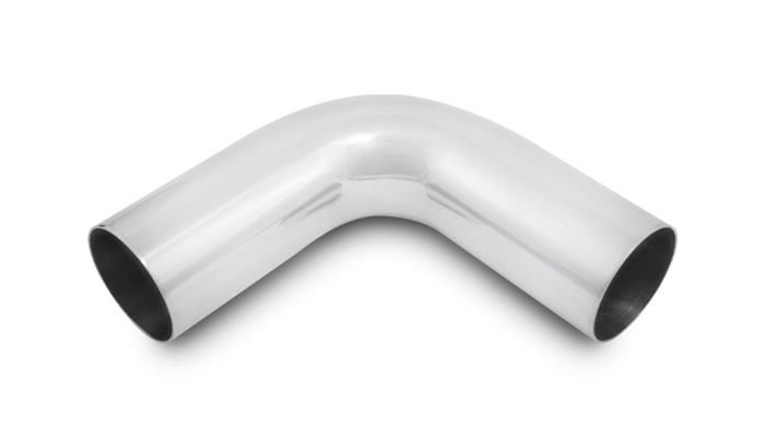 3.5" 90° Aluminum Mandrel Bend, 4.75" Radius, 2" Legs