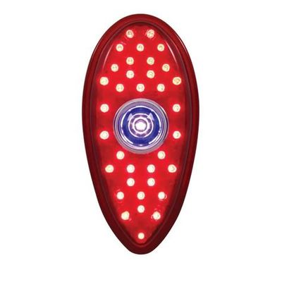 36 LED Tail Light With Blue Dot – 1938–39 Ford Car, Red Lens
