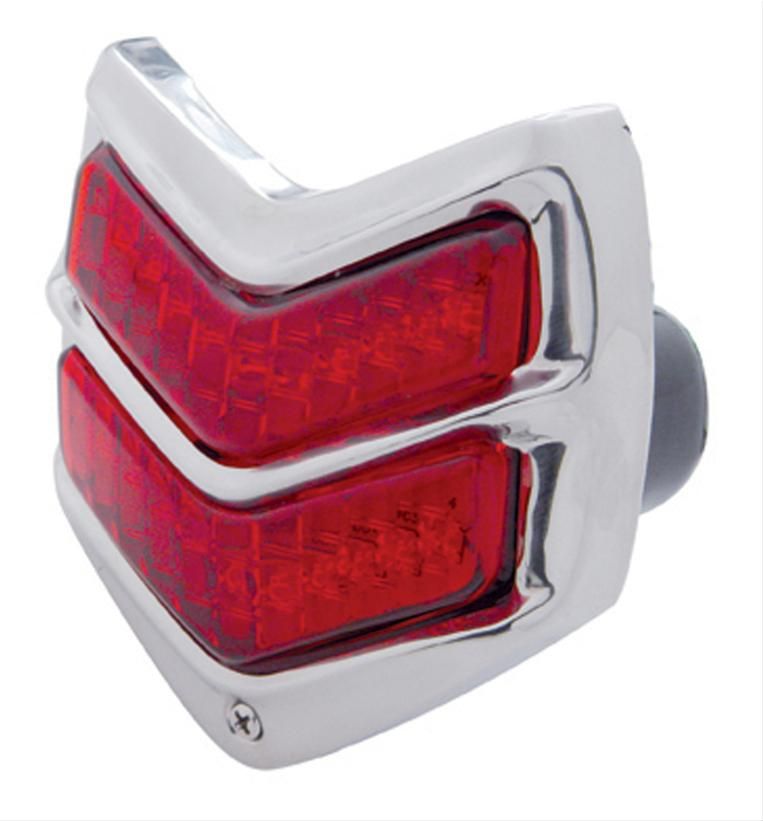 20 LED Tail Light Assembly – 1940 Ford Car, Black Housing with Stainless Bezel