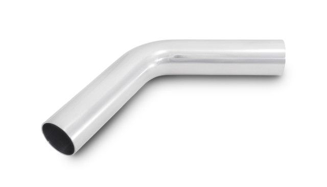 2.5" 60° Aluminum Mandrel Bend, 3.75" Radius, 5.5" Legs
