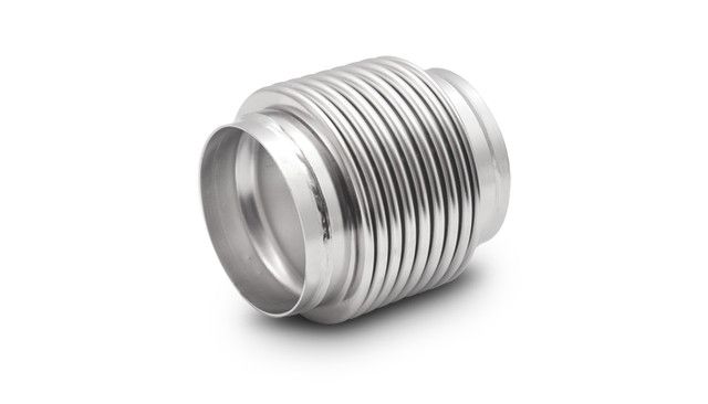 3.5" Electropolished Bellows Assembly, 304 Stainless Steel, 4" Long