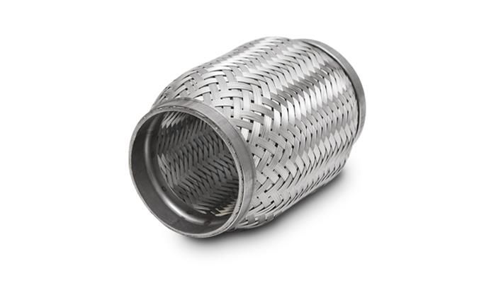 1.5" Standard Flex Coupler with Internal Braid Liner, 4" Long
