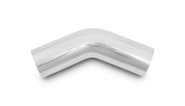 3" 45° Aluminum Mandrel Bend, 4.5" Radius, 6" Legs