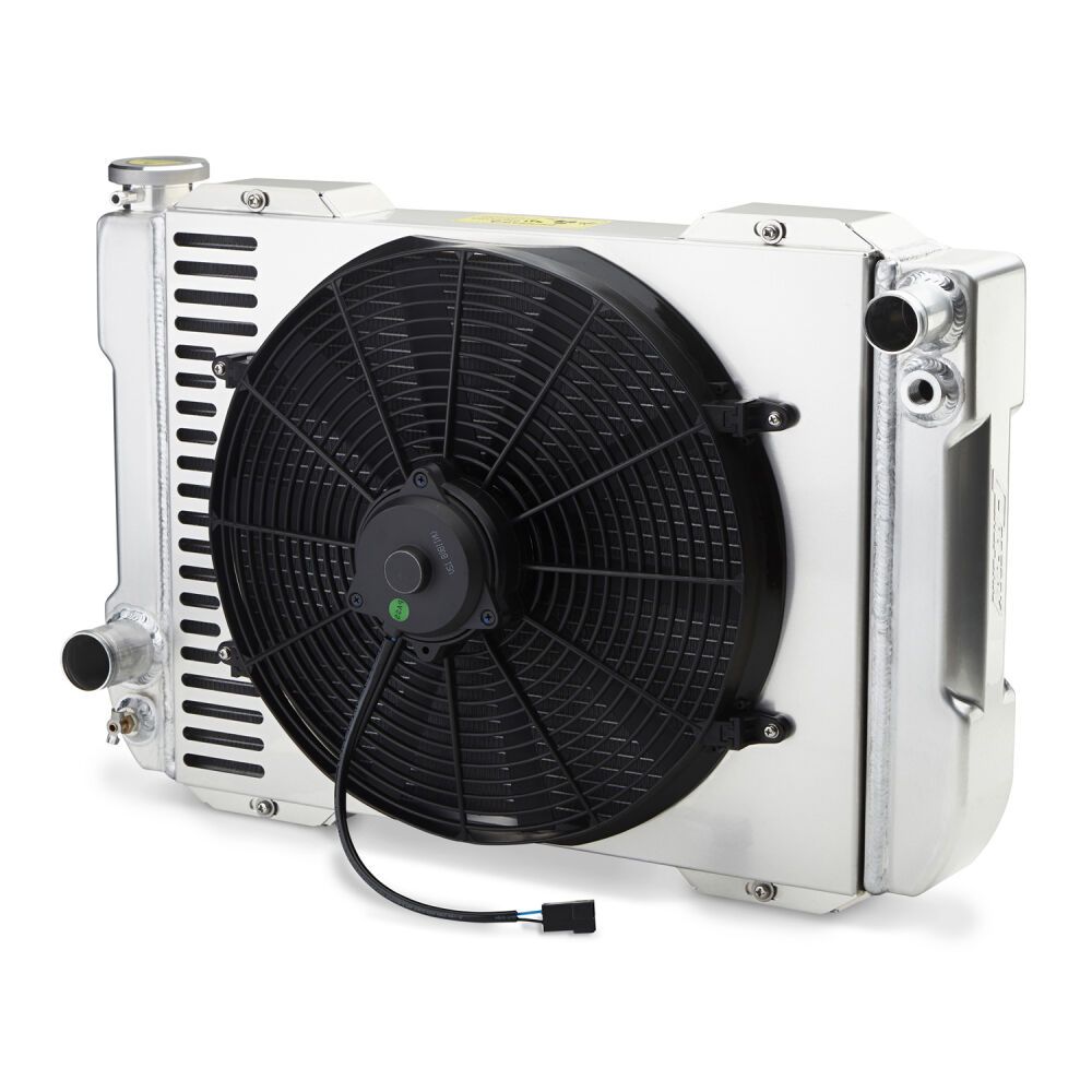 1-2-3 Radiator System – Universal Fit – Manual Transmission – Inlet Passenger Side / Outlet Driver Side – 23" Core