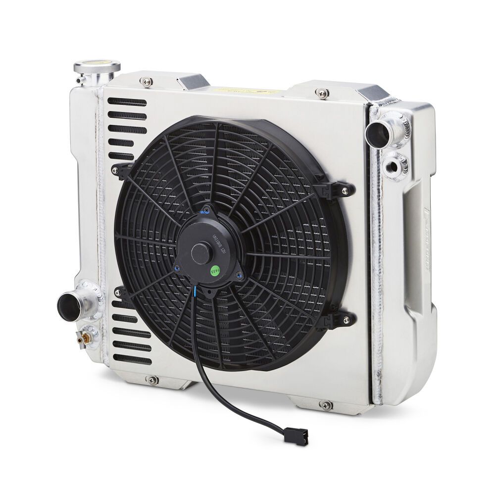1-2-3 Radiator System – Universal Fit – Manual Transmission – Inlet Passenger Side / Outlet Driver Side – 17" Core