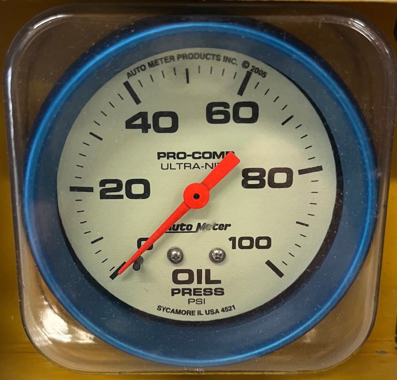 AutoMeter 4521 Ultra-Nite Mechanical Oil Pressure Gauge