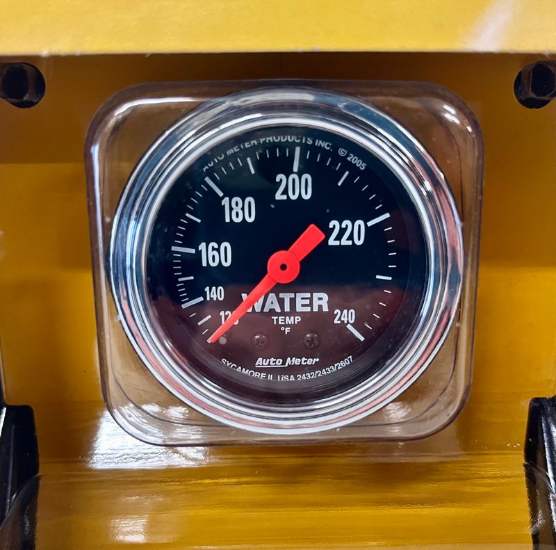 AutoMeter 2432 Traditional Chrome Mechanical Water Temperature Gauge