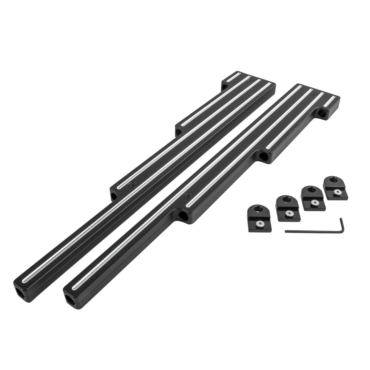 Universal Spark Plug Wire Loom – Black Pair