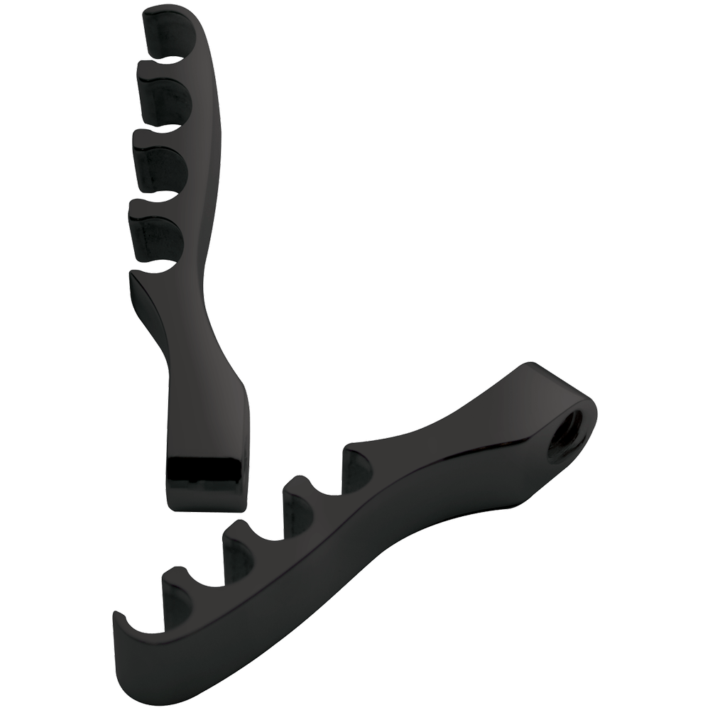 Black Four-Wire Spark Plug Wire Separators – Cylinder Head Mount, Pair