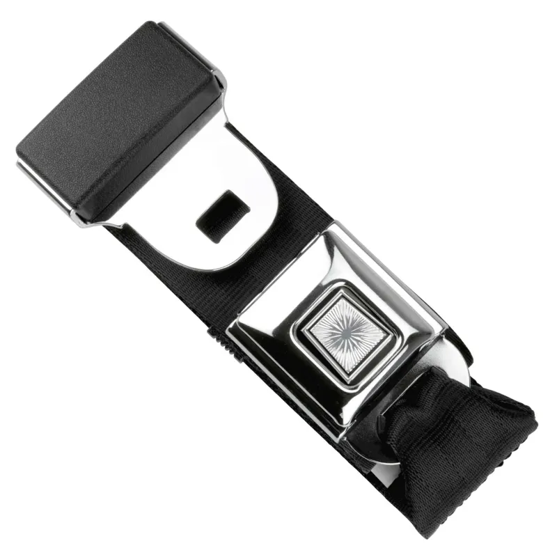 75-inch Lap Belt – Starburst Push-Button, Black