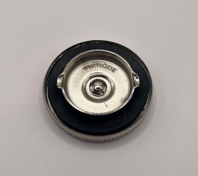 Polished SS Fuel Cap, 1932-48 Ford Passenger &amp; 1932-47 Ford Pickup