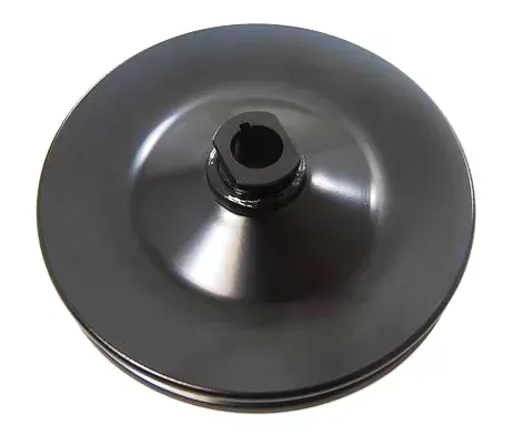 Power Steering Pump Pulley – GM, Single Groove, Black