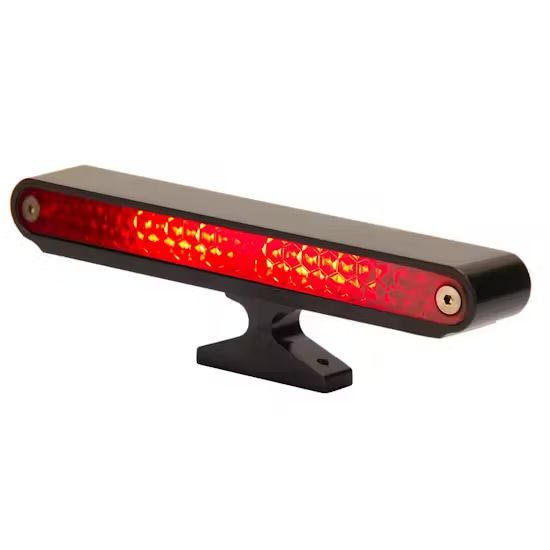 LED Third Brake Light – Billet Aluminum, Red Lens, Brushed or Black