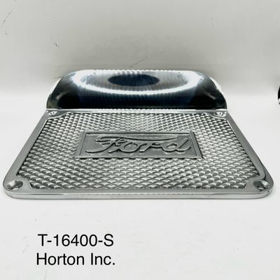 Ford Aluminum Step Plates, Polished, Pair