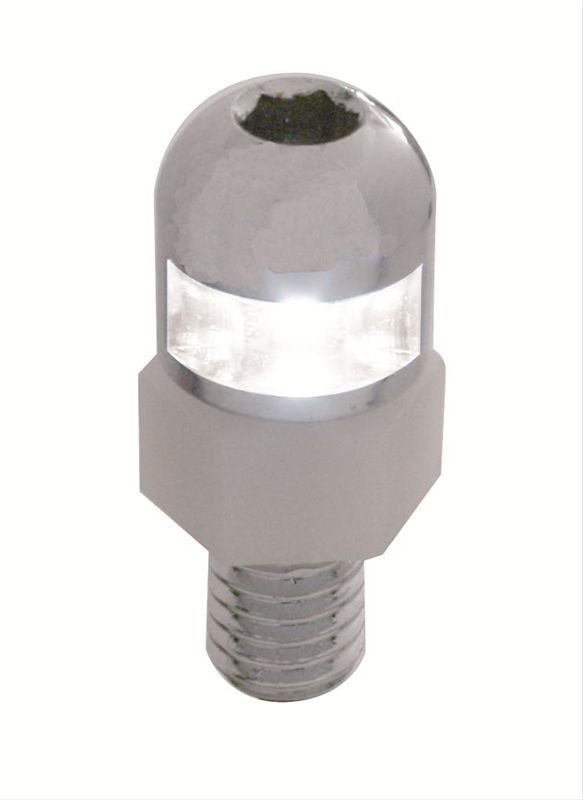 Single LED License Plate Fasteners – White LED (2-Pack)