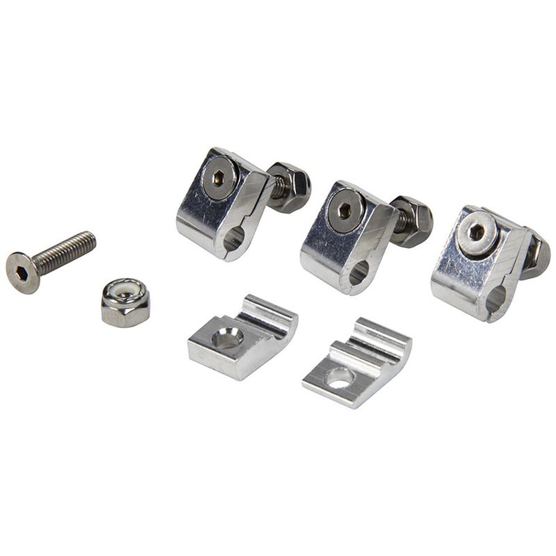 2-Piece Aluminum Line Clamps – 3/16", 4-Pack