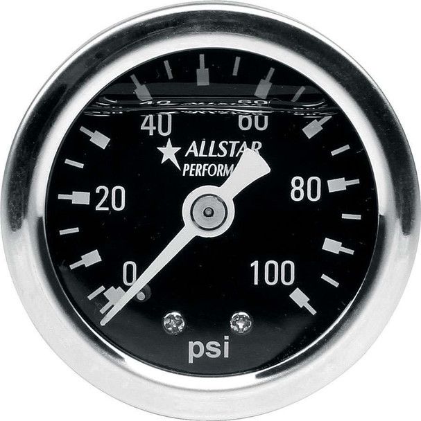 1.5" Liquid-Filled Gauge – 0–100 PSI