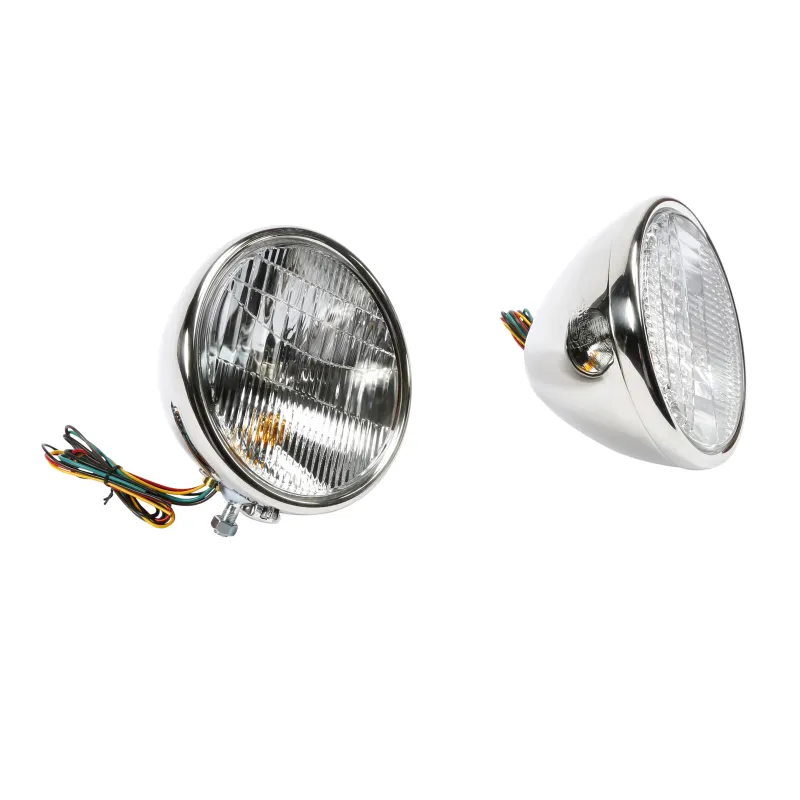 Headlights; 28/29 Modal A Ford, Quartz w/turn signals; Pair
