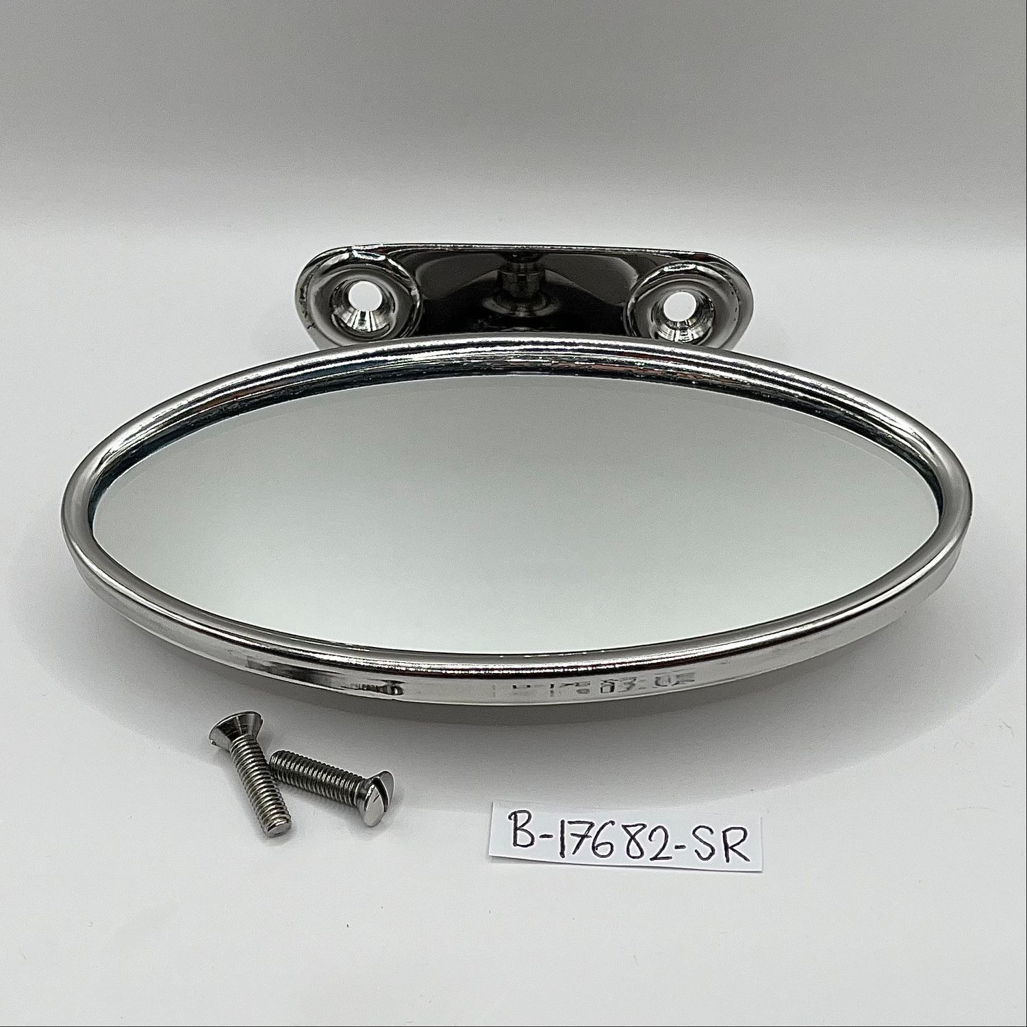 Rear View Mirror, Oval; Inside; 1932-48 Ford