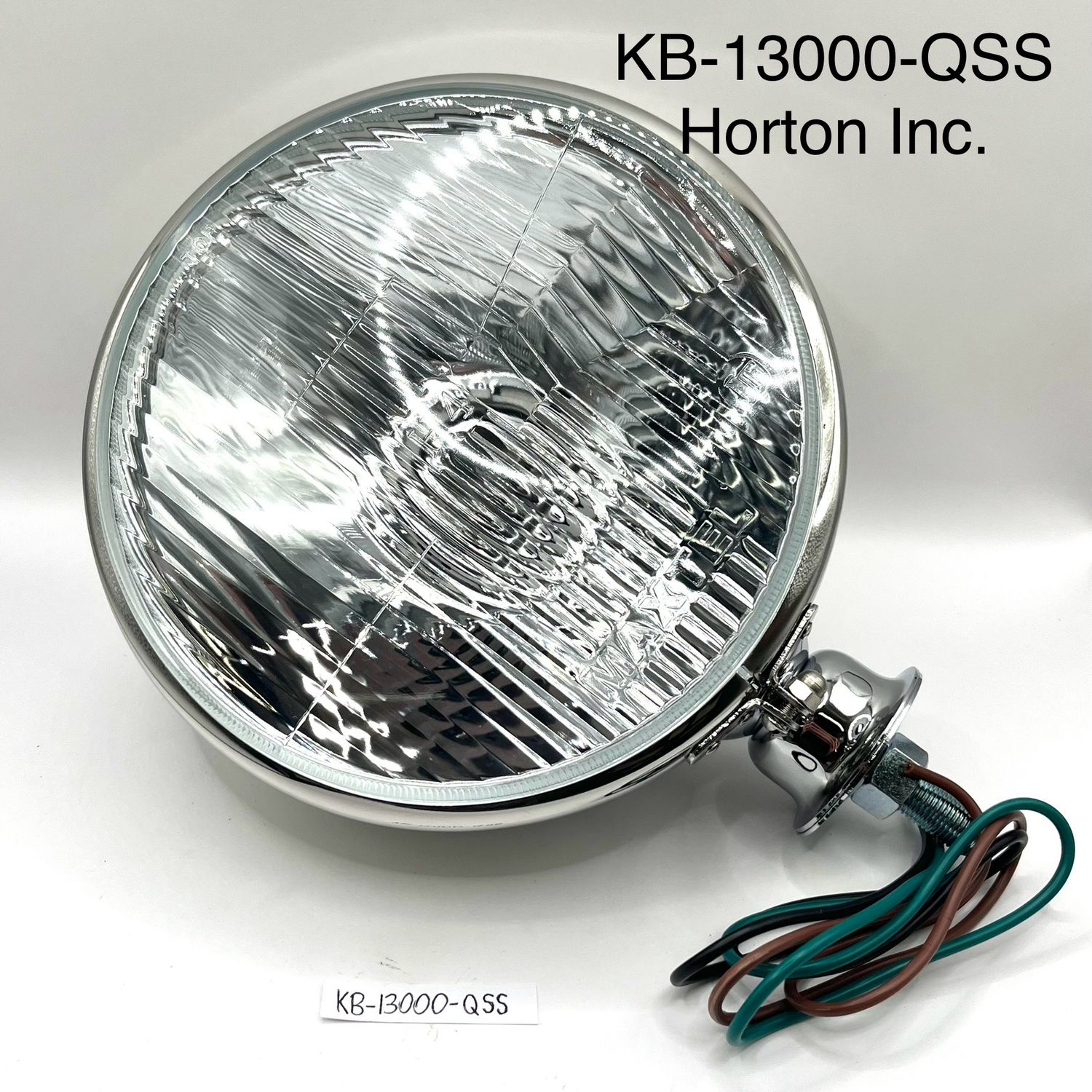Headlamps; King Bee Style; SS w/quartz halogen bulb