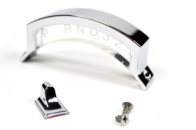 4-Speed Steering Column Shift Indicator with Chrome Aluminum Housing