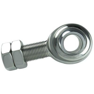 Polished Stainless Steering Shaft Support – 3/4" Rod End
