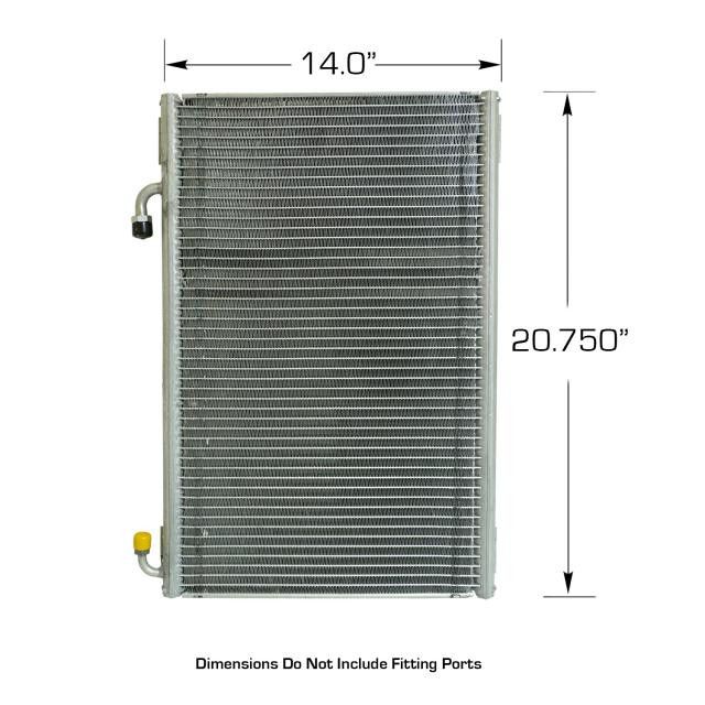 1932 Ford Vertical SuperFlow Condenser with Brackets – Unpainted