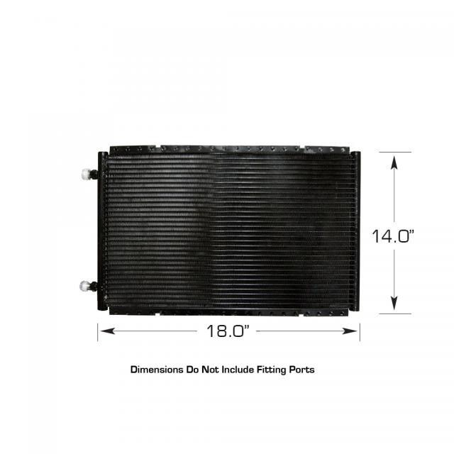 Horizontal SuperFlow Condenser with Brackets – 14" x 18" x 0.83"