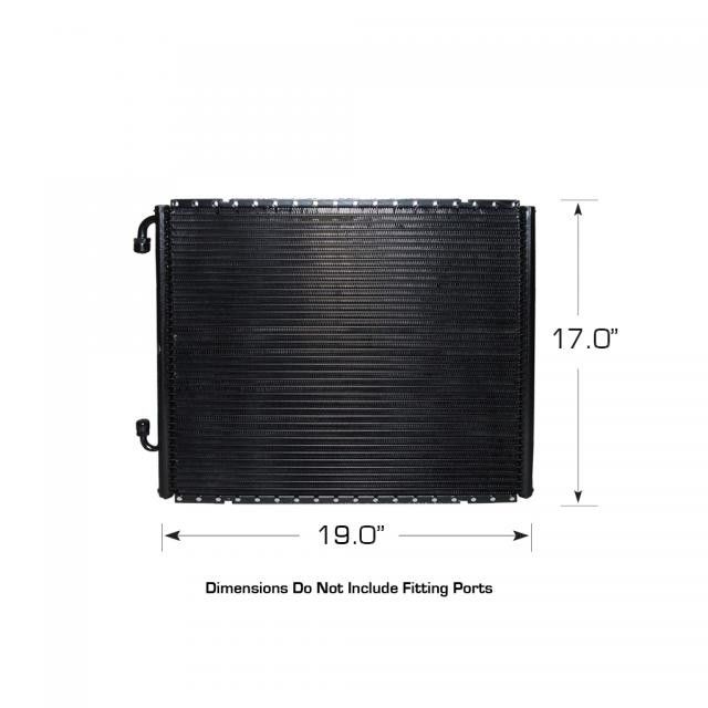 Universal Vertical SuperFlow Condenser with Brackets – Painted, 17" x 19" x 0.75"