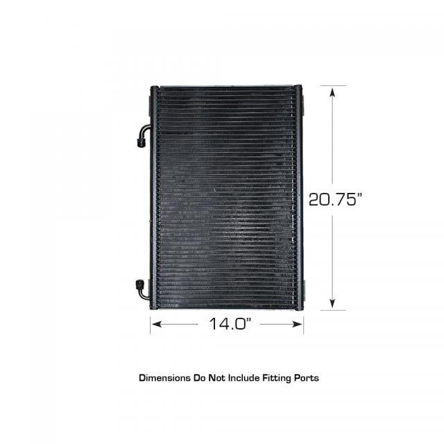 1932 Ford Vertical SuperFlow Condenser with Brackets – Painted