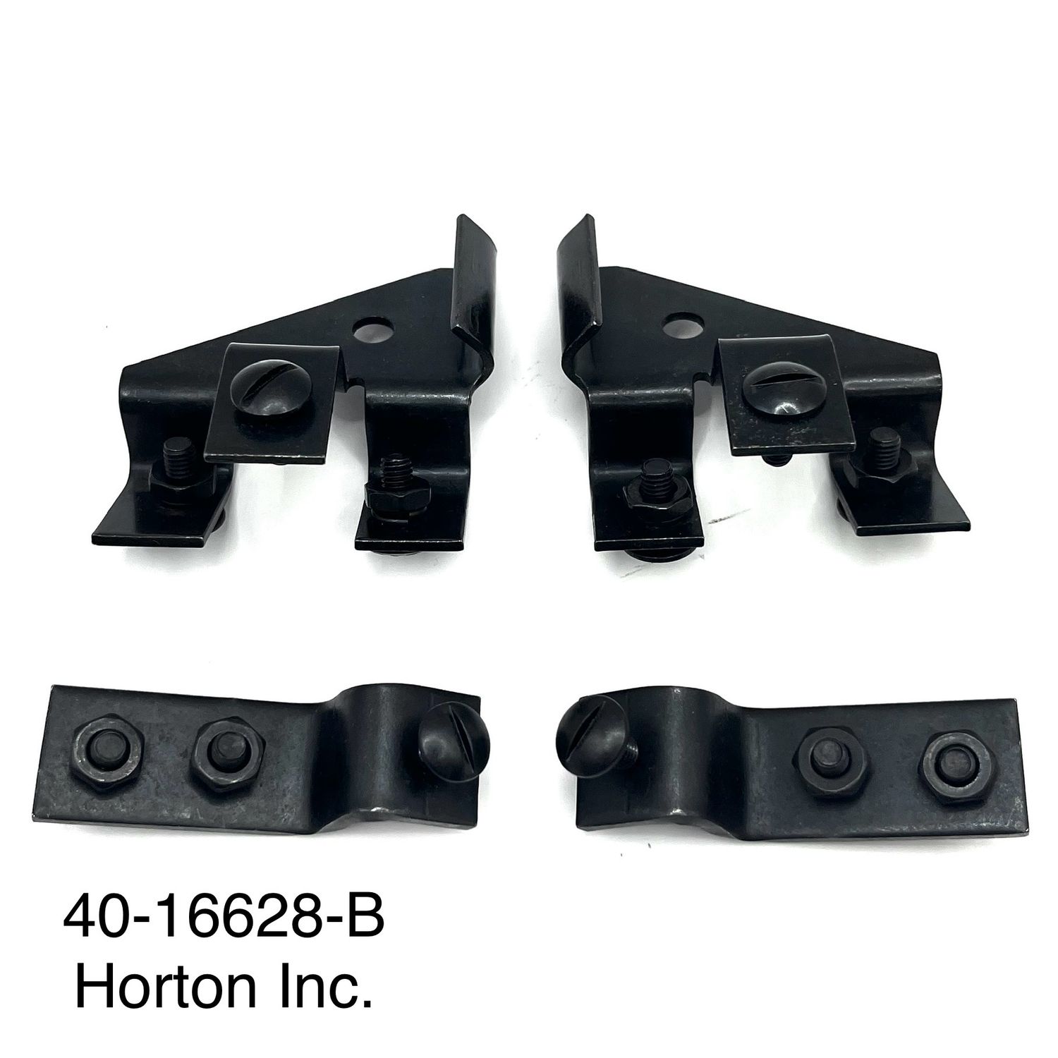 Radiator to Grille Bracket Set; 1933 Ford