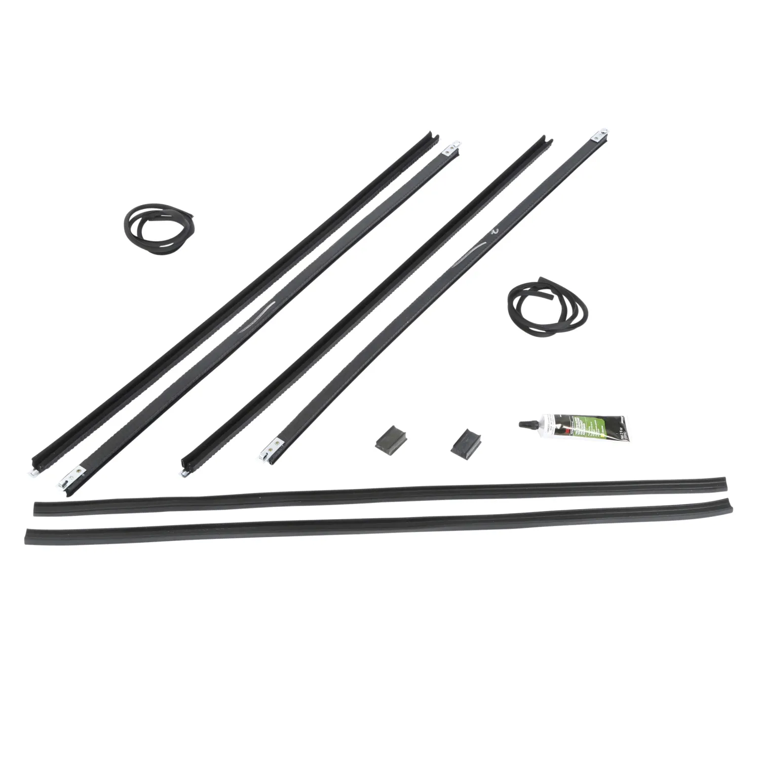 Front Door Window Channel Kit for 1928–1929 Model A Coupe &amp; Sport Coupe, 1930–1931 Pickup, and 1928–1931 Tudor