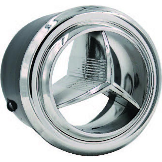 Standard Series Tri-Bar Louver for 2.5" Hose — All Chrome
