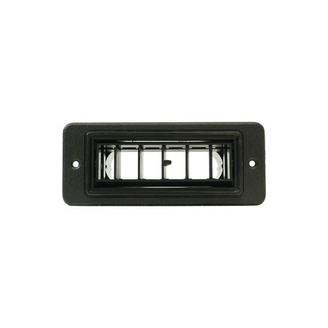 Black Louver with Mounting Frame and 2.5-Inch Hose Adapter