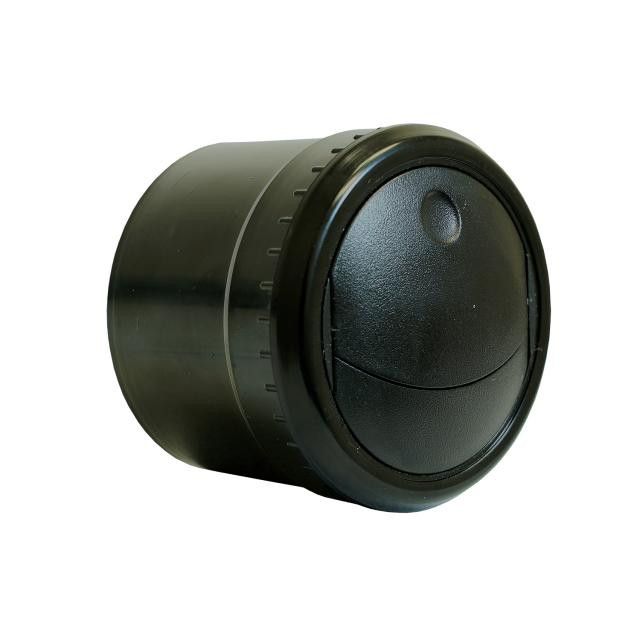 Standard Series Adjustable Double Vane Louver for 2.5-Inch Hose – All Black