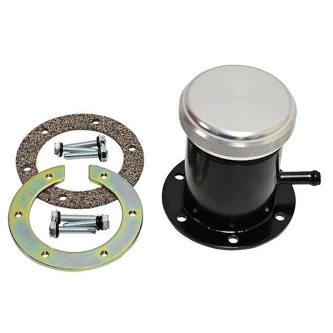 Bolt-On Threaded Fuel Filler Neck Kit with Billet Aluminum Vented Cap