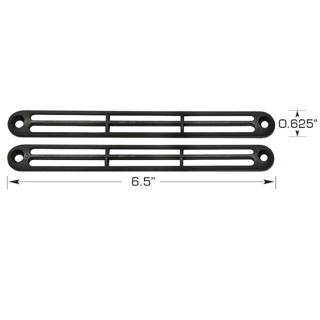 Defrost Duct Trim – Paintable Molded Plastic (Pair)