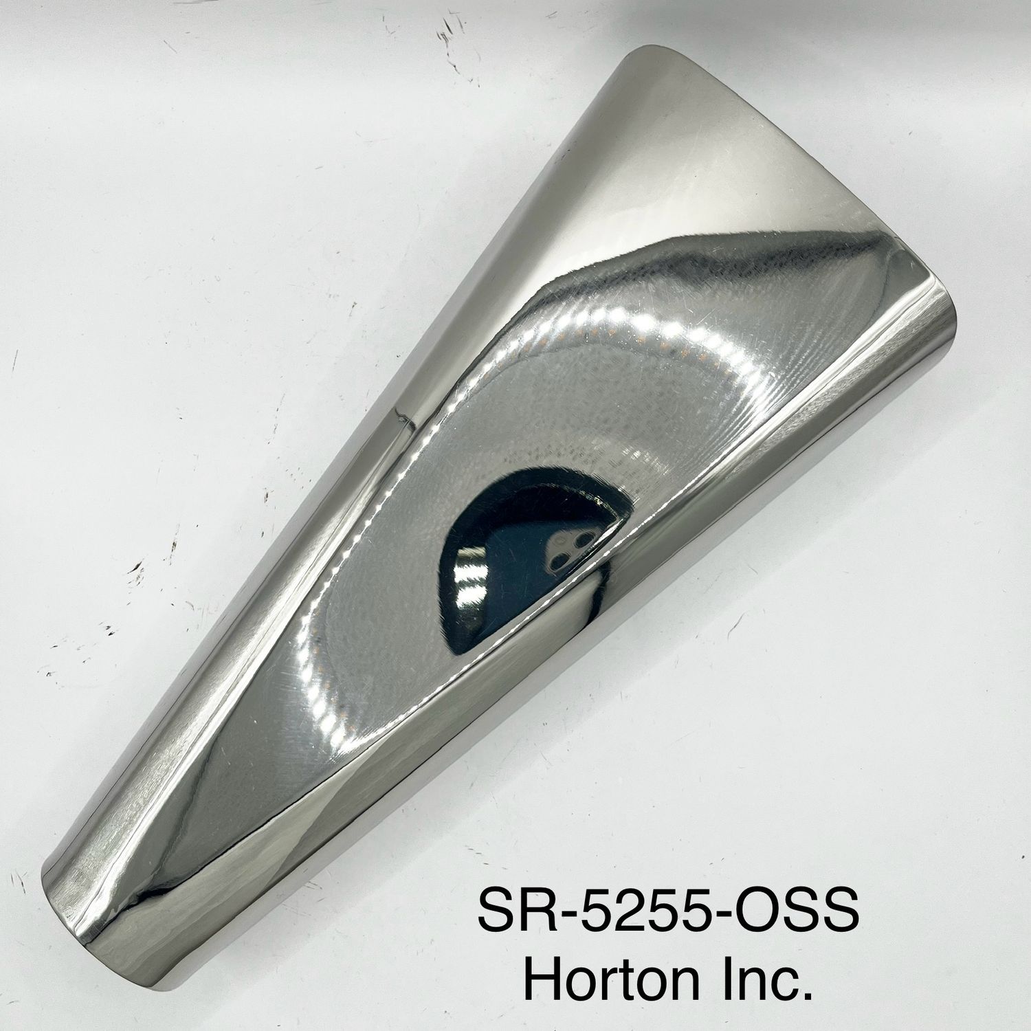 Exhaust Tip; Oval; 2" inlet; 5" x 3" Oval Outlet