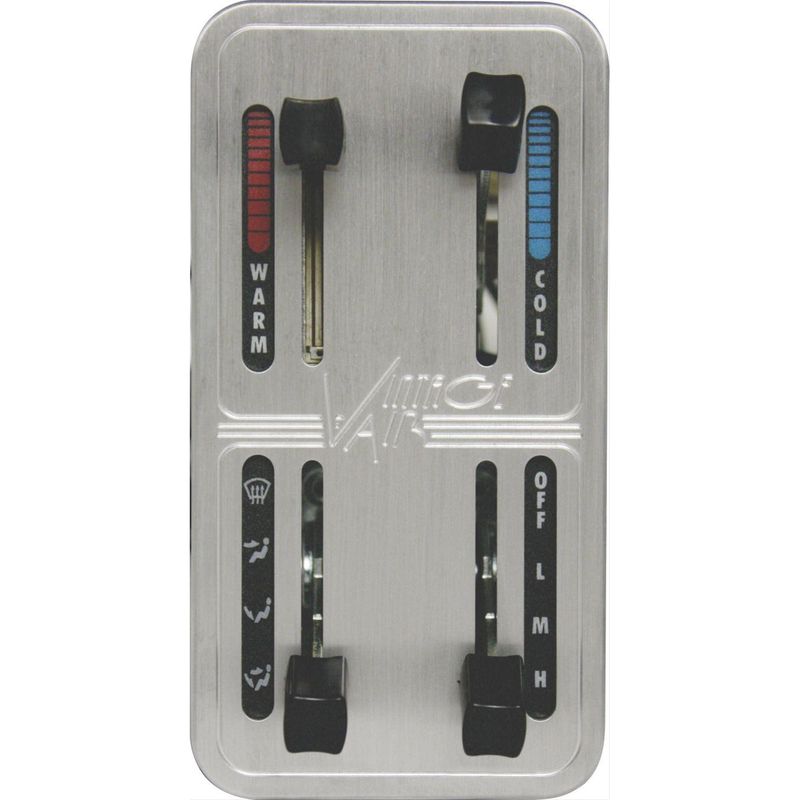 Vintage Air Gen-II Machined Face Panel – Polished Aluminum
