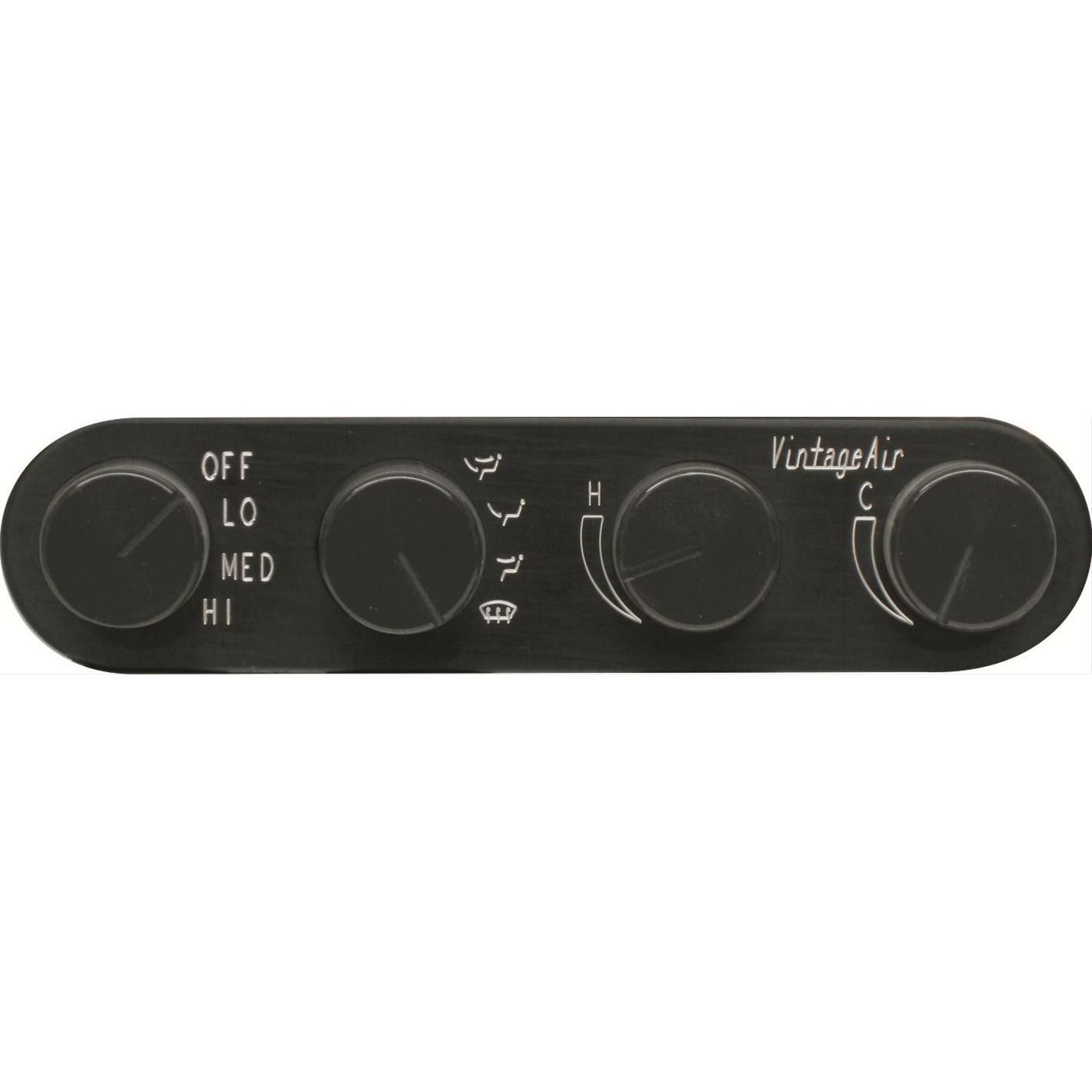 Gen-II Streamline 4-Knob Control Panel – Black Anodized