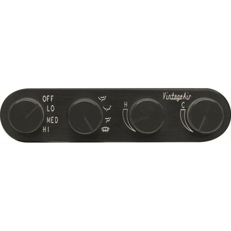 Gen-II Streamline 4-Knob Control Panel – Black Anodized