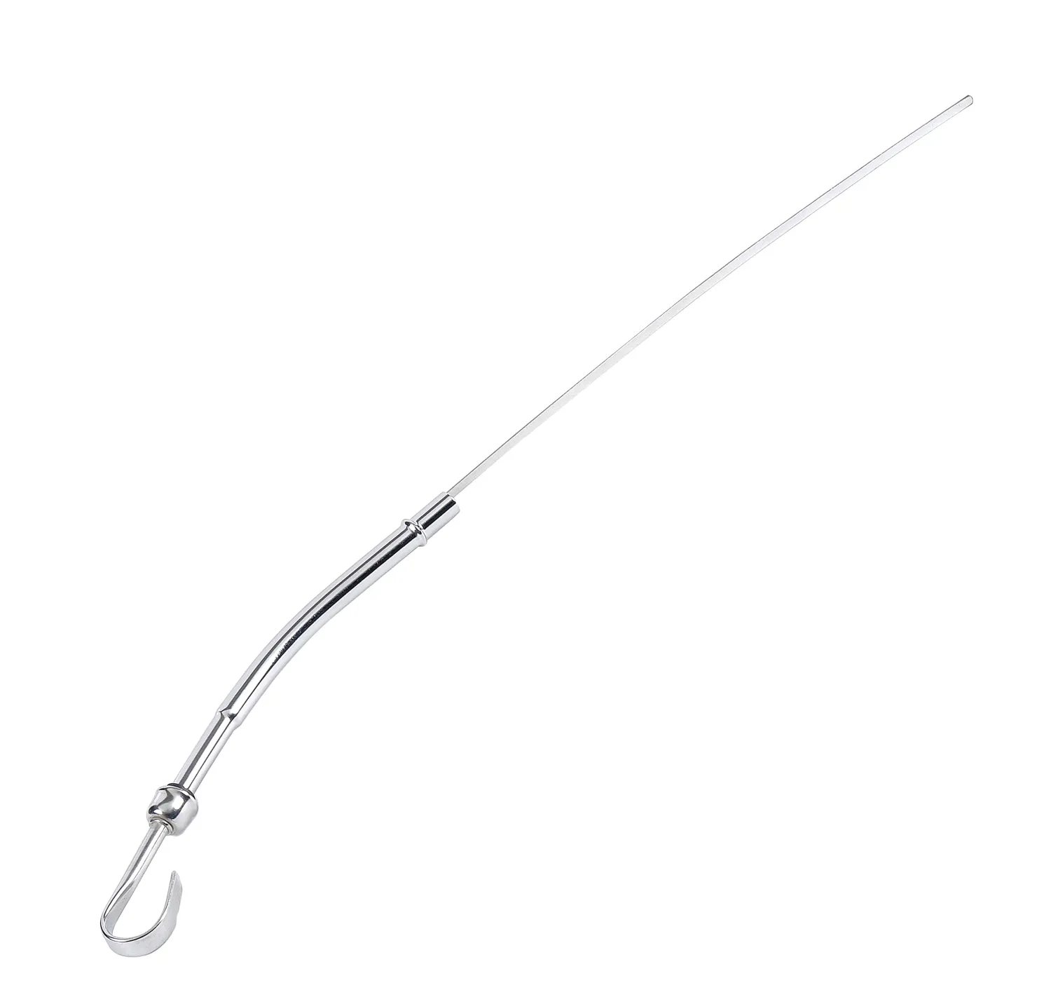 Chrome Engine Oil Dipstick – 1955–1979 Chevrolet Small Block (Driver-Side Block Mount)