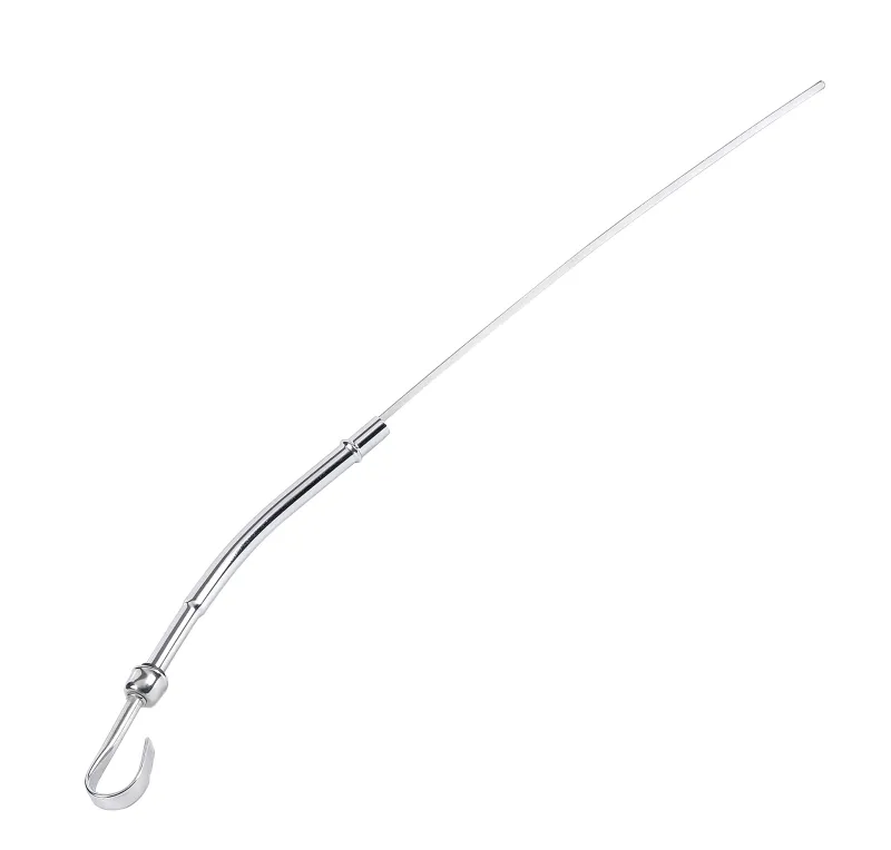 Chrome Engine Oil Dipstick – 1955–1979 Chevrolet Small Block (Driver-Side Block Mount)