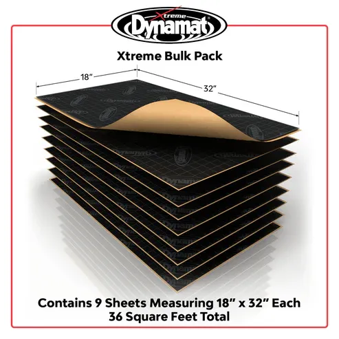 Dynamat Xtreme Sound Deadening Car Insulation Bulk Pack
