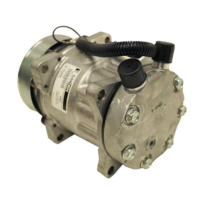 Sanden SD709 Compressor – 7-Groove Serpentine Pulley, Standard Finish