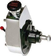 Chrome Power Steering Pump – Keyway Shaft – For Mustang R&amp;P