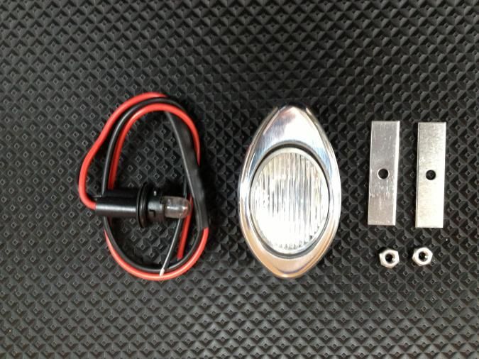 Polished Tear Drop Interior Light