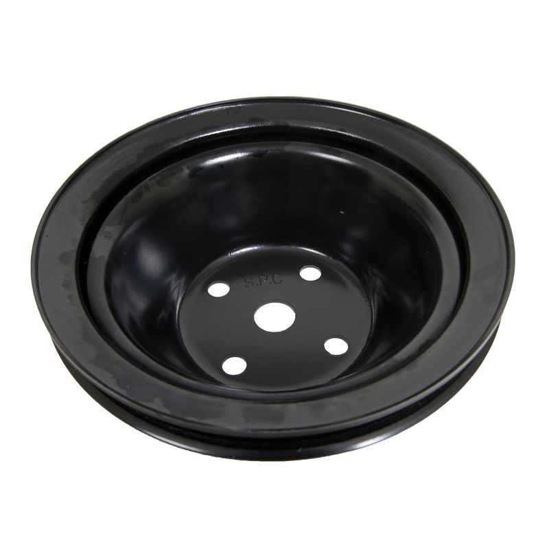 Chevy Small Block 1-Groove Water Pump Pulley – 6.25", Black, Long Pump
