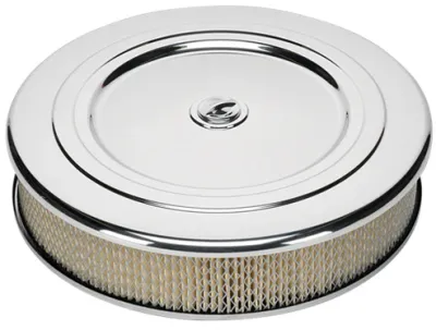 Vintage Round Air Cleaner – 14" Chrome